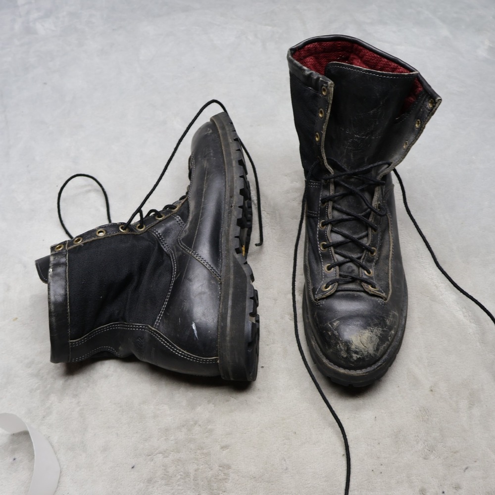 Danner Mens 14B Acadia Boots Black 8" Insulated Goretex Waterproof Soft Toe VTG
